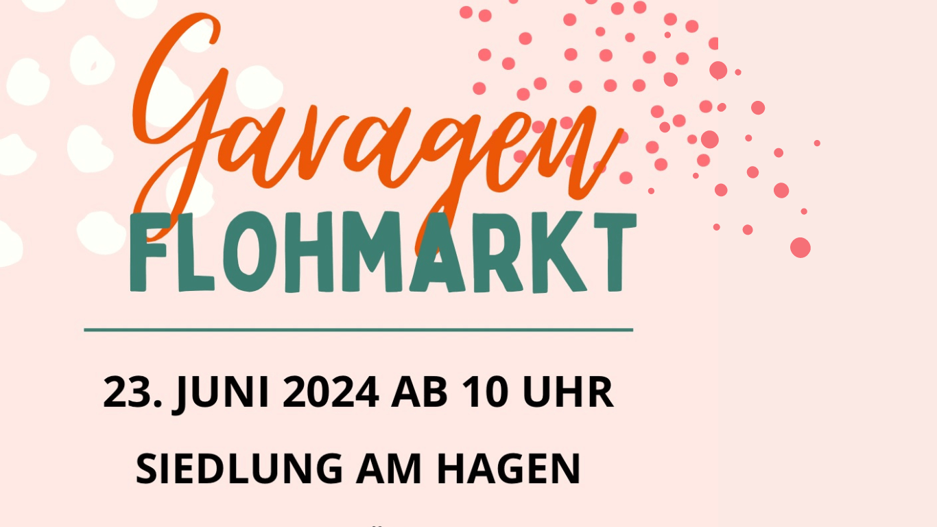 Garagenflohmarkt in der Siedlung am Hagen in Ahrensburg