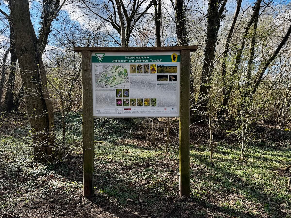 Infotafel Naturschutzgebiet Höltigbaum, Stellmoorer Tunneltal