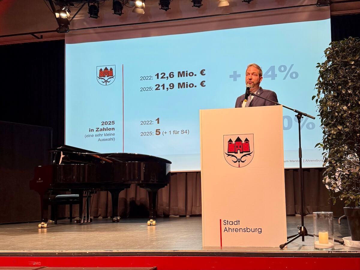 Bürgermeister Ahrensburg Eckart Boege, Neujahrsempfang 2026 – Foto: Nicole Theinert