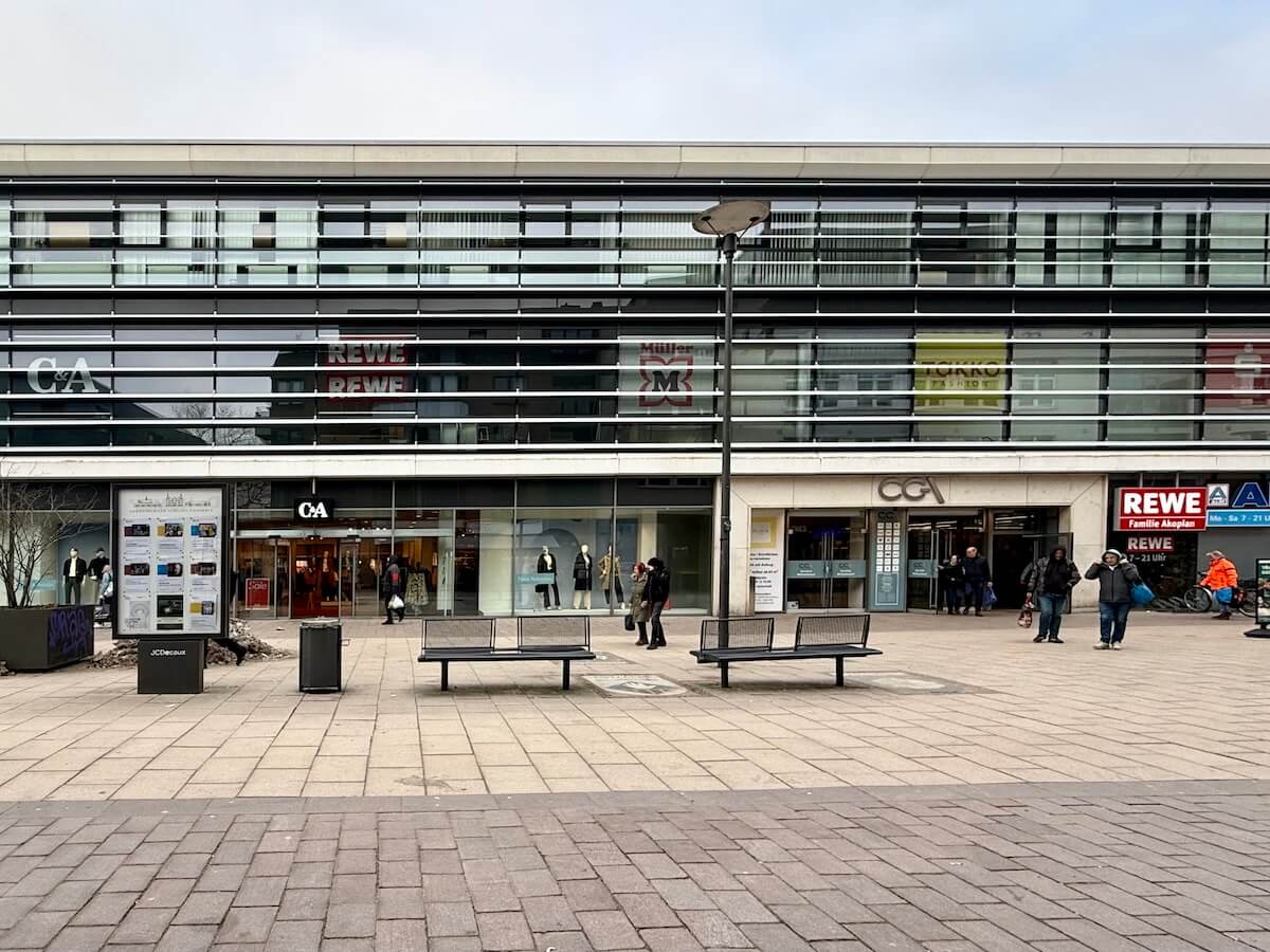 CCA Ahrensburg, Einkaufszentrum, Eingang