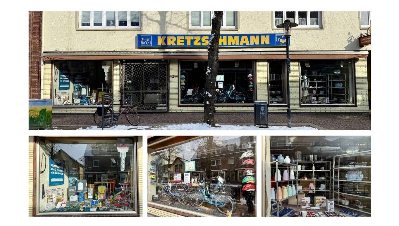 Schaufenster, Fahrradgeschäft, Kretschmann
