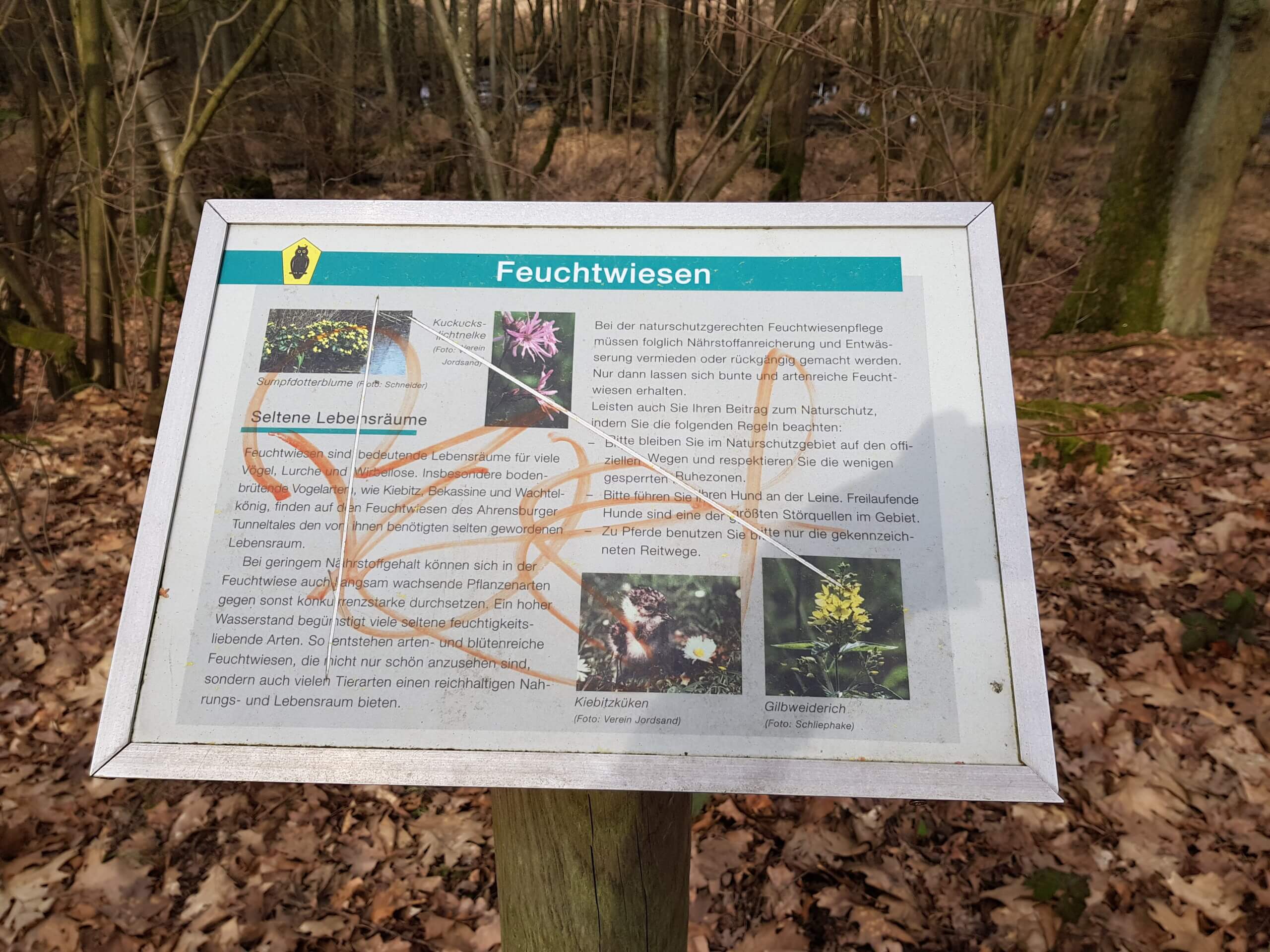 Infotafel Ahrensburger Tunneltal