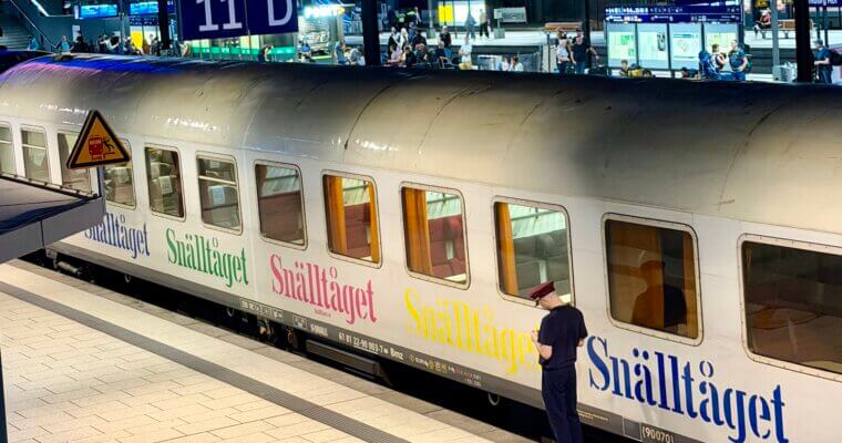 Mit dem Zug von Hamburg nach Schweden im Snälltåget